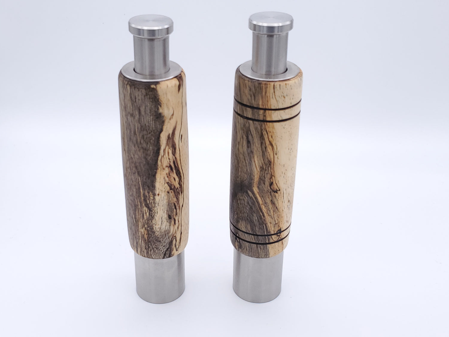 One-Handed Peppermill/Grinder Set for salt & pepper || Spalted Tamarind image 0