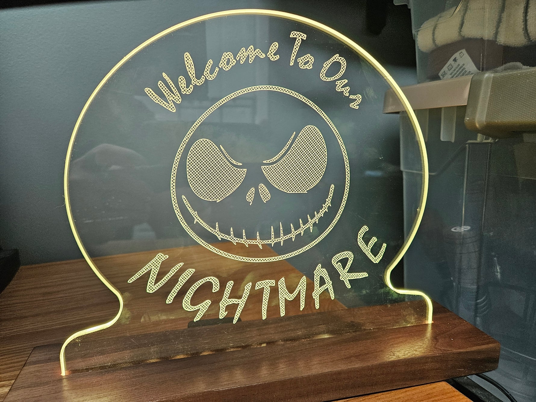 Welcome to Our Nightmare LED Sign image 0