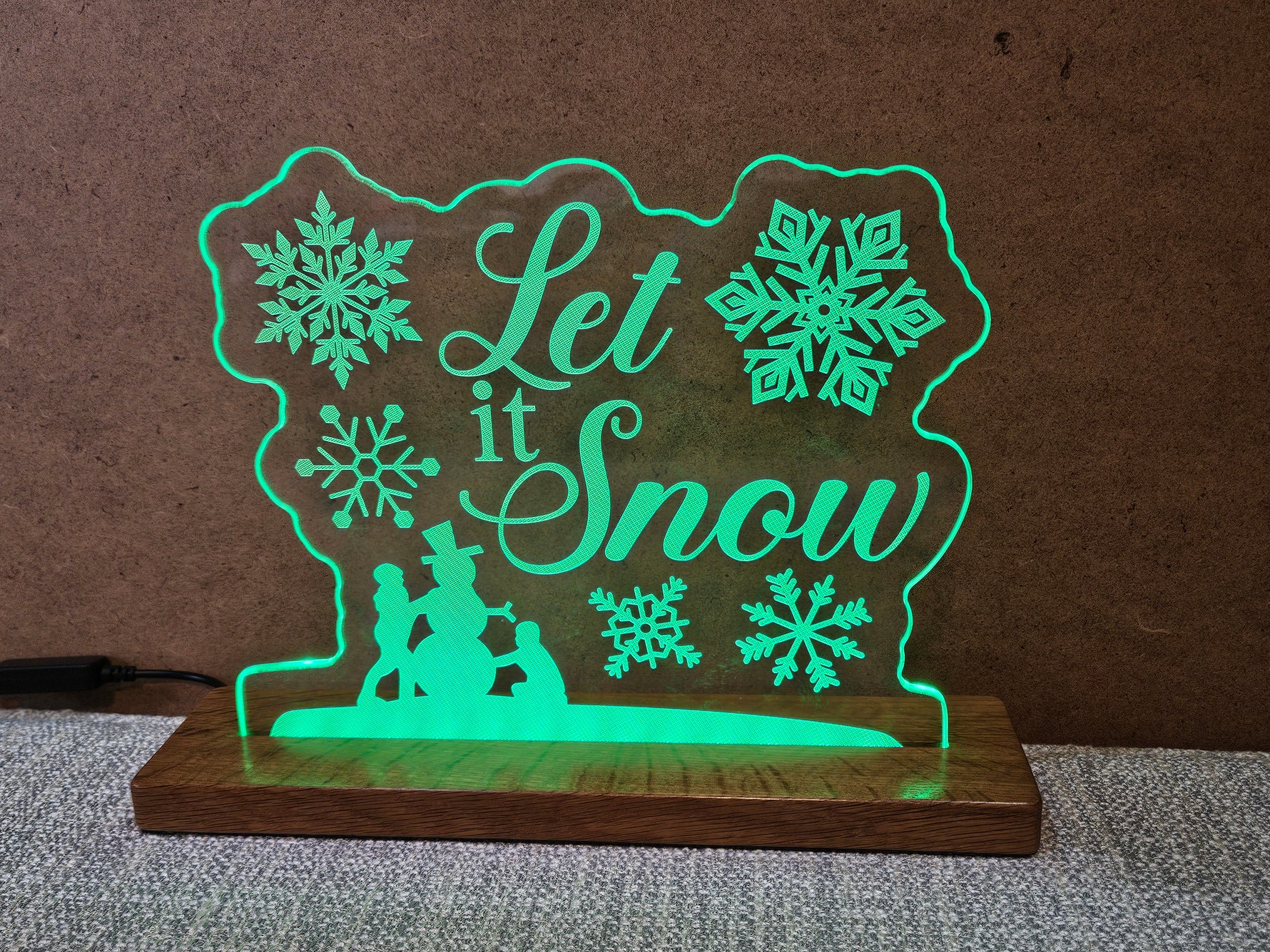 Let It Snow LED Sign image 0