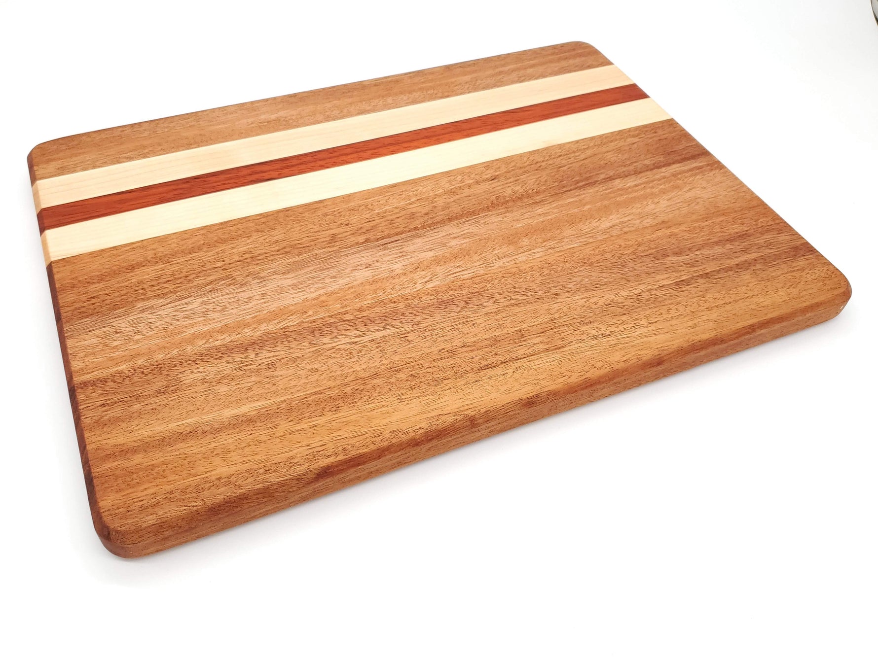 Mahogany, Maple & Padauk Cutting Board image 0