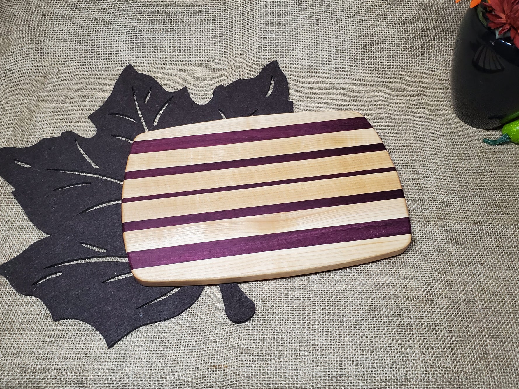 Maple & Purpleheart Cutting Board image 0