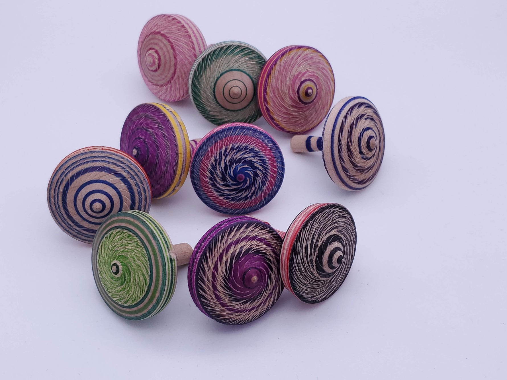 Wooden Spin Tops image 11