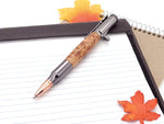 Maple Burl & Green Resin Bolt Action Ballpoint Pen image 11