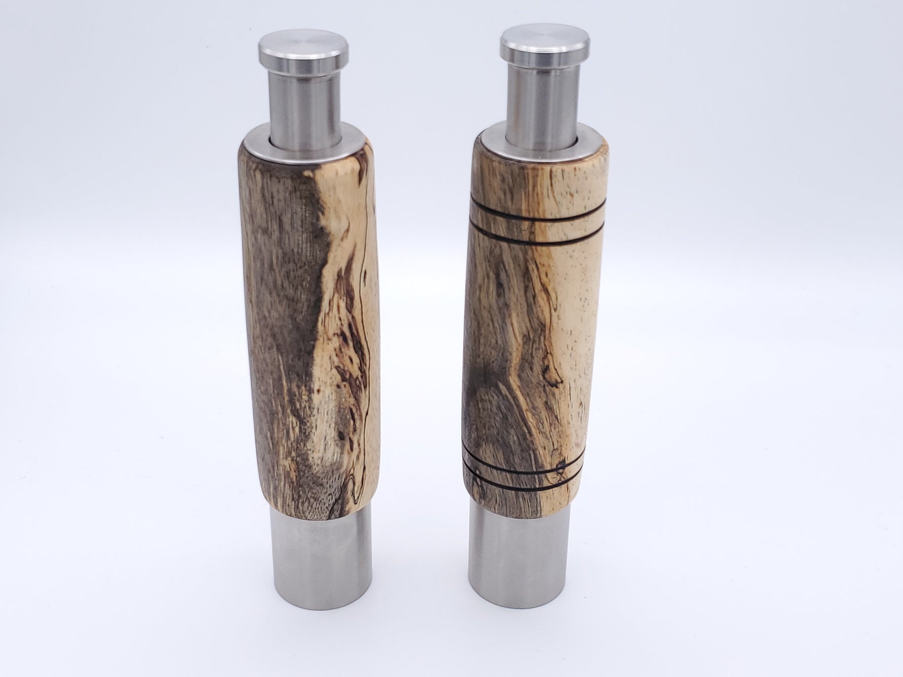 One-Handed Peppermill/Grinder Set for salt & pepper || Spalted Tamarind image 0