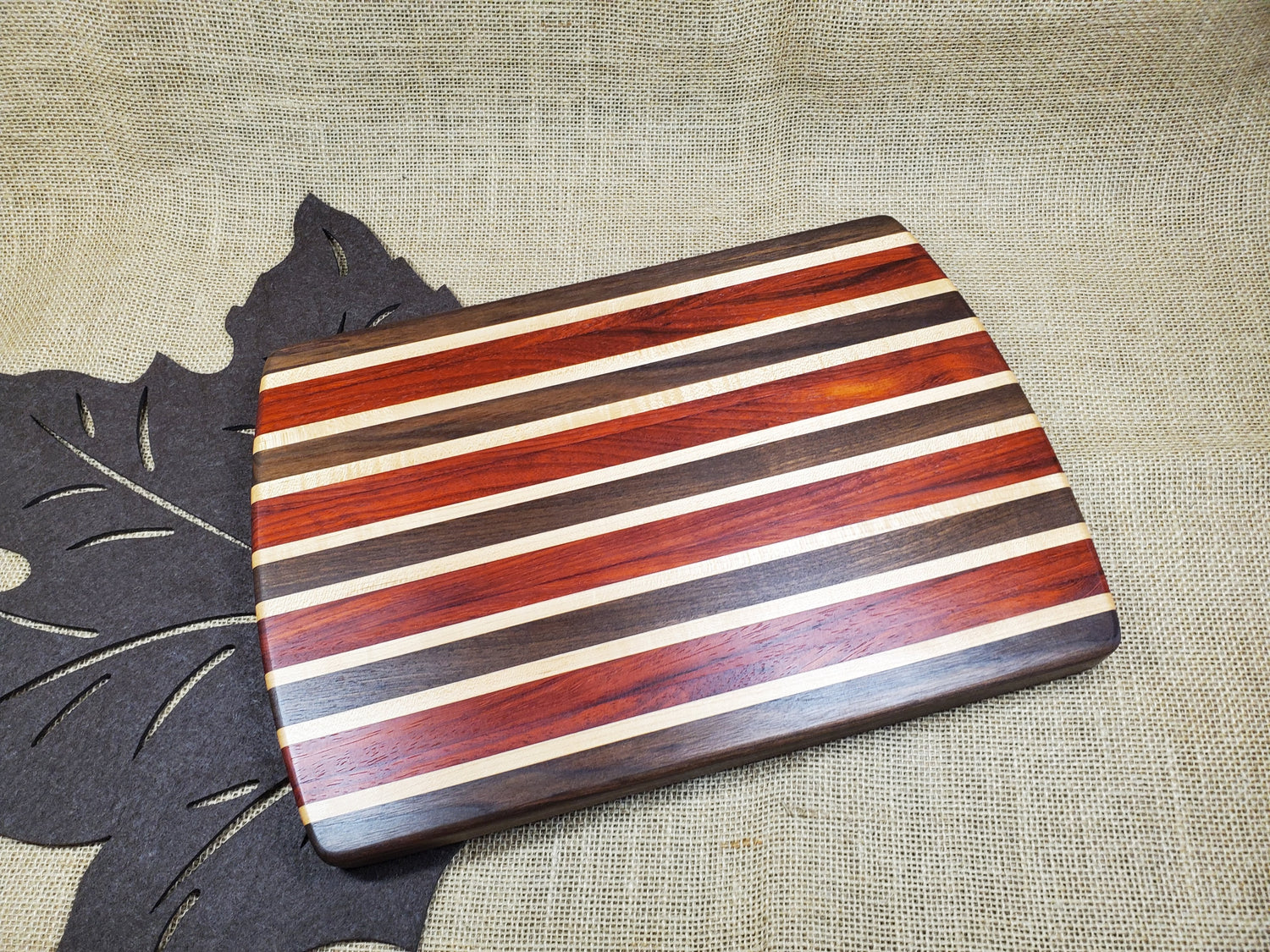 Walnut, Padauk & Maple Cutting Board image 0