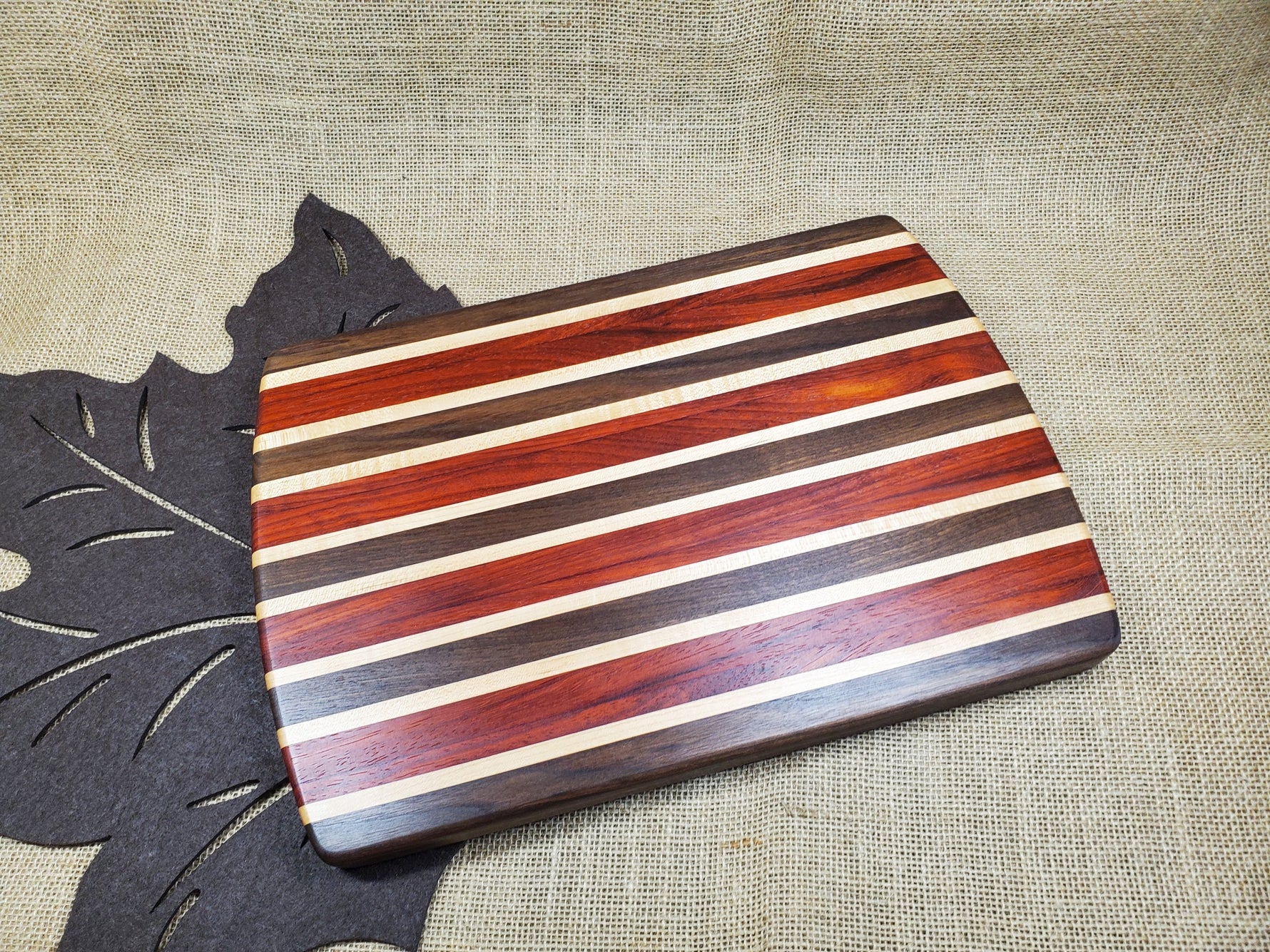 Walnut, Padauk & Maple Cutting Board image 0