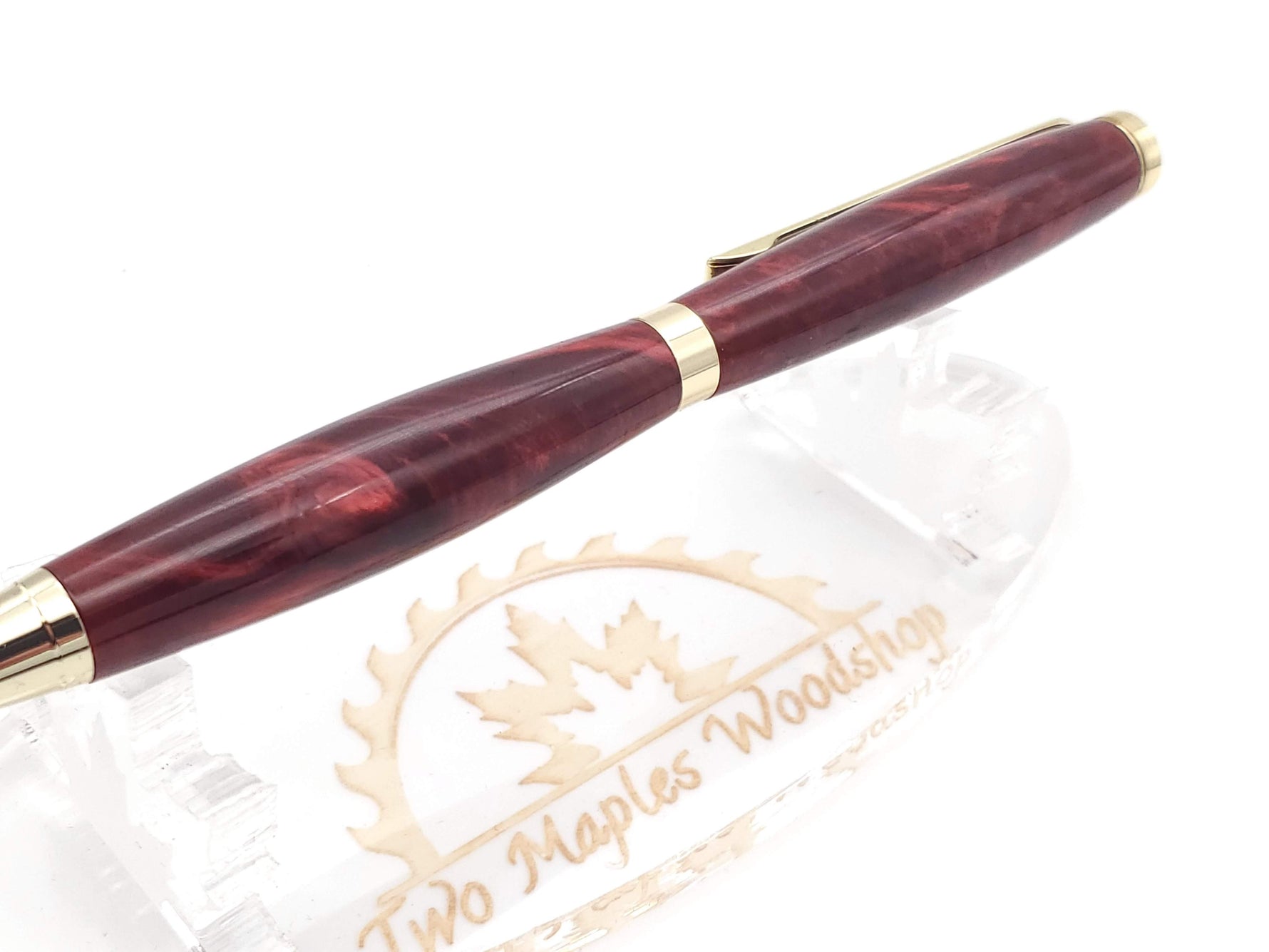 Magma Red Acrylic Ballpoint Twist Pen image 5