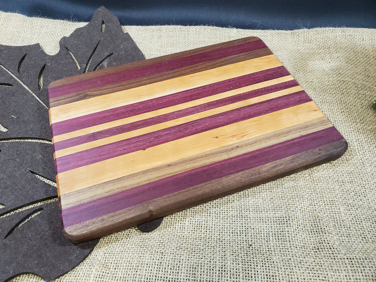 Walnut, Purpleheart, &  Cherry Cutting Board image 2