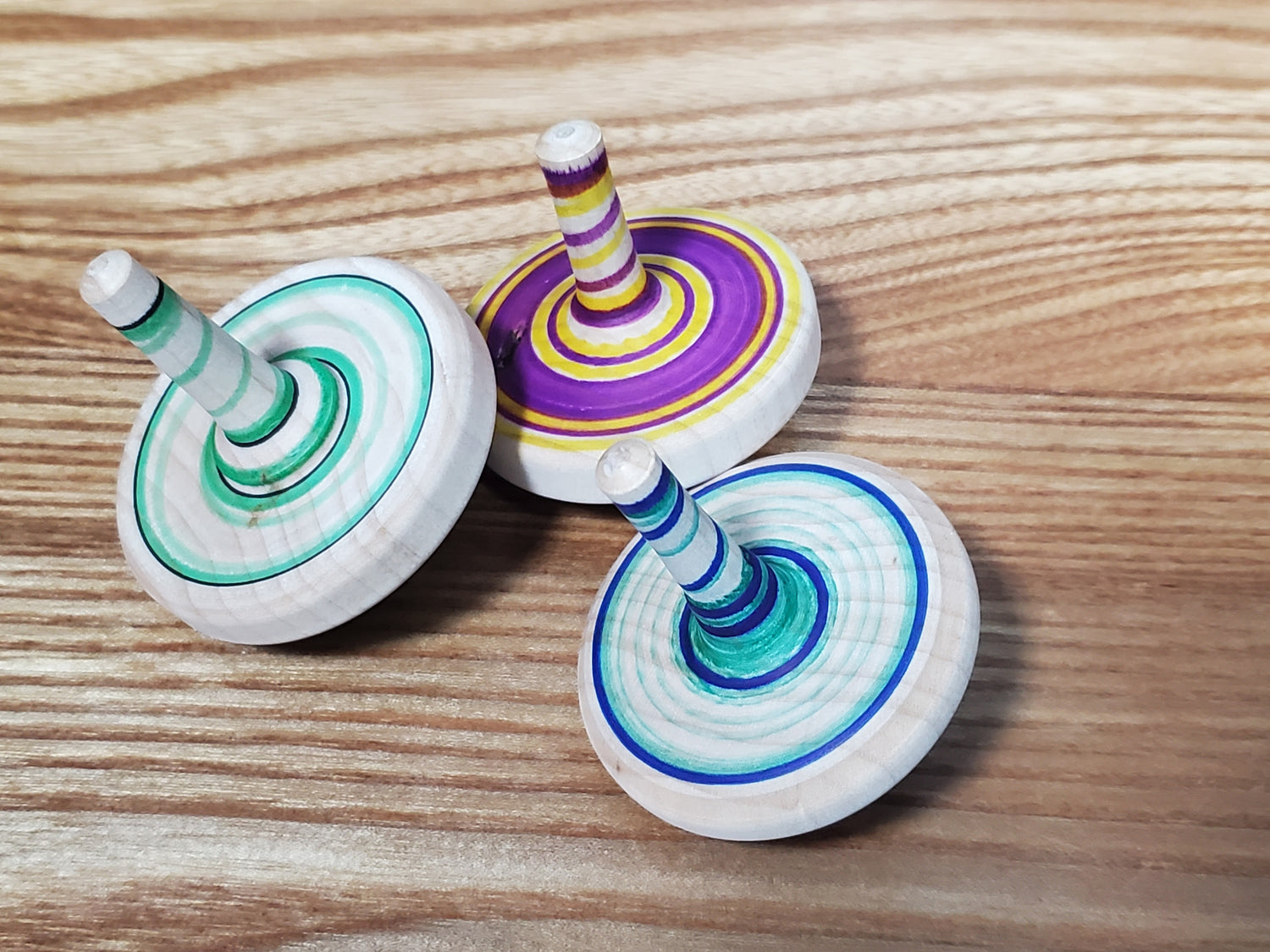 Wooden Spin Tops image 1