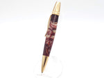 Polaris 24k Gold Ballpoint Pen | Crimson & Cream Acrylic Resin image 5