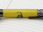 "Don't Tread on Me" 30 Cal Bolt Action Ballpoint Pen Matte Black image 0