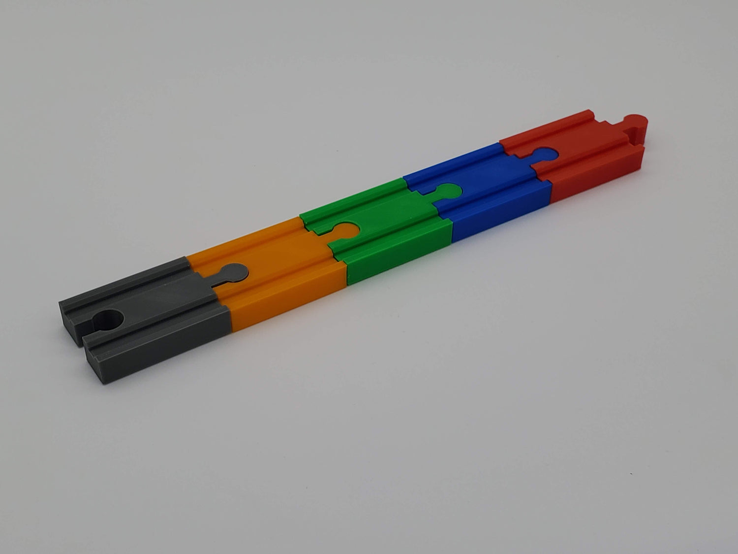 Colored train track segments- Brio & Thomas compatible image 0
