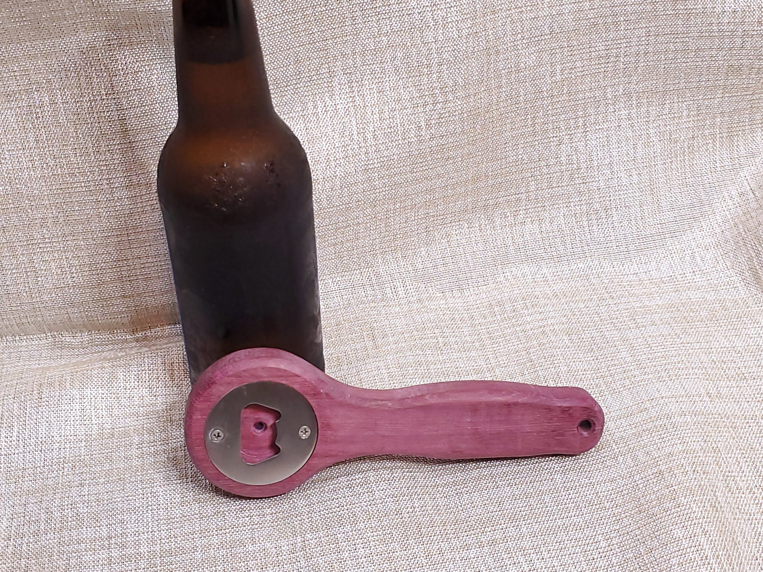 Bottle Opener - Purpleheart image 2