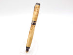 Classic Elite2 24k Gold & Gun Metal Fountain Pen | Yellow Cedar Burl Hardwood image 7