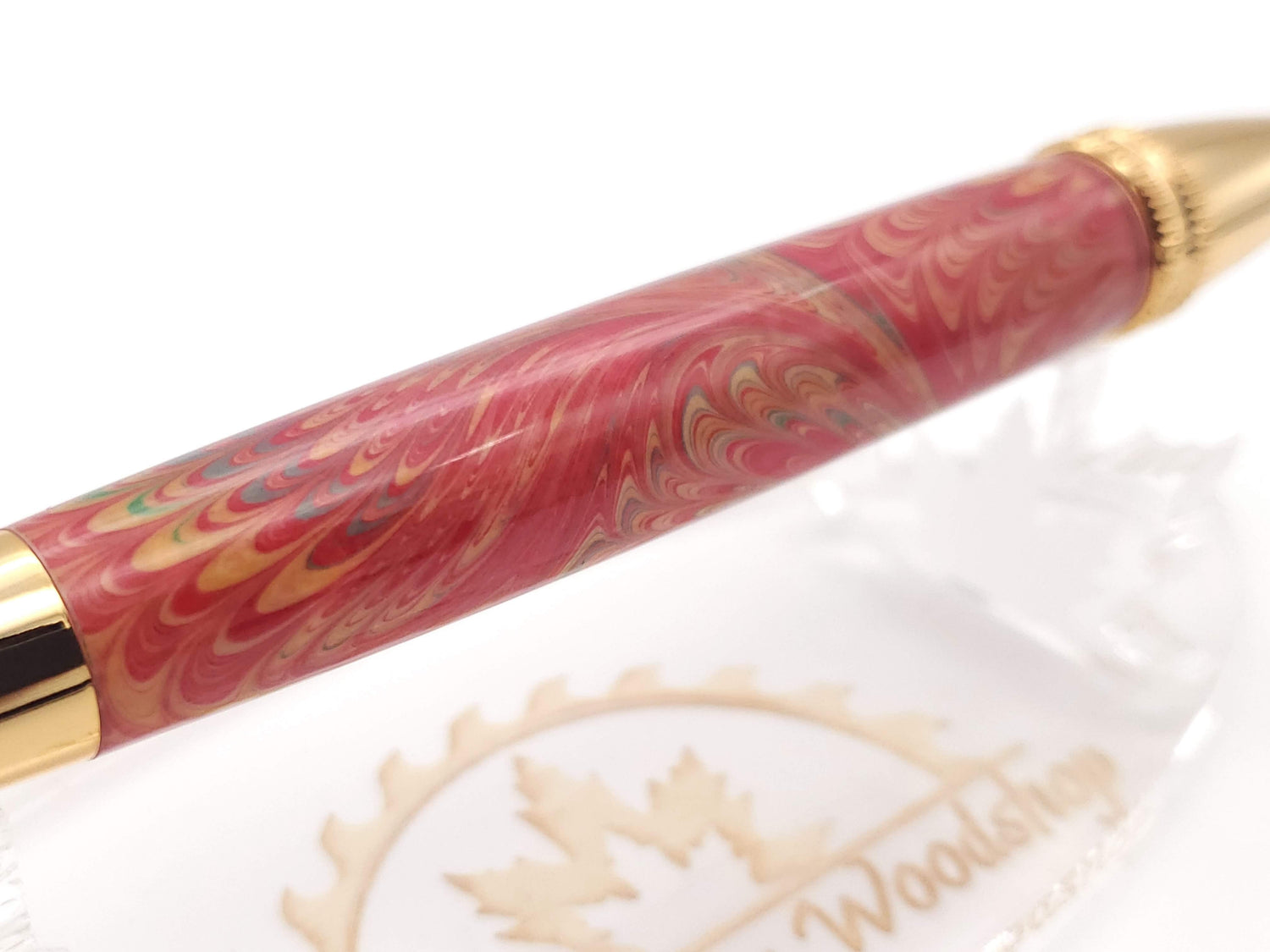 Polaris 24k Gold Ballpoint Pen | Custom Acrylic Resin image 2
