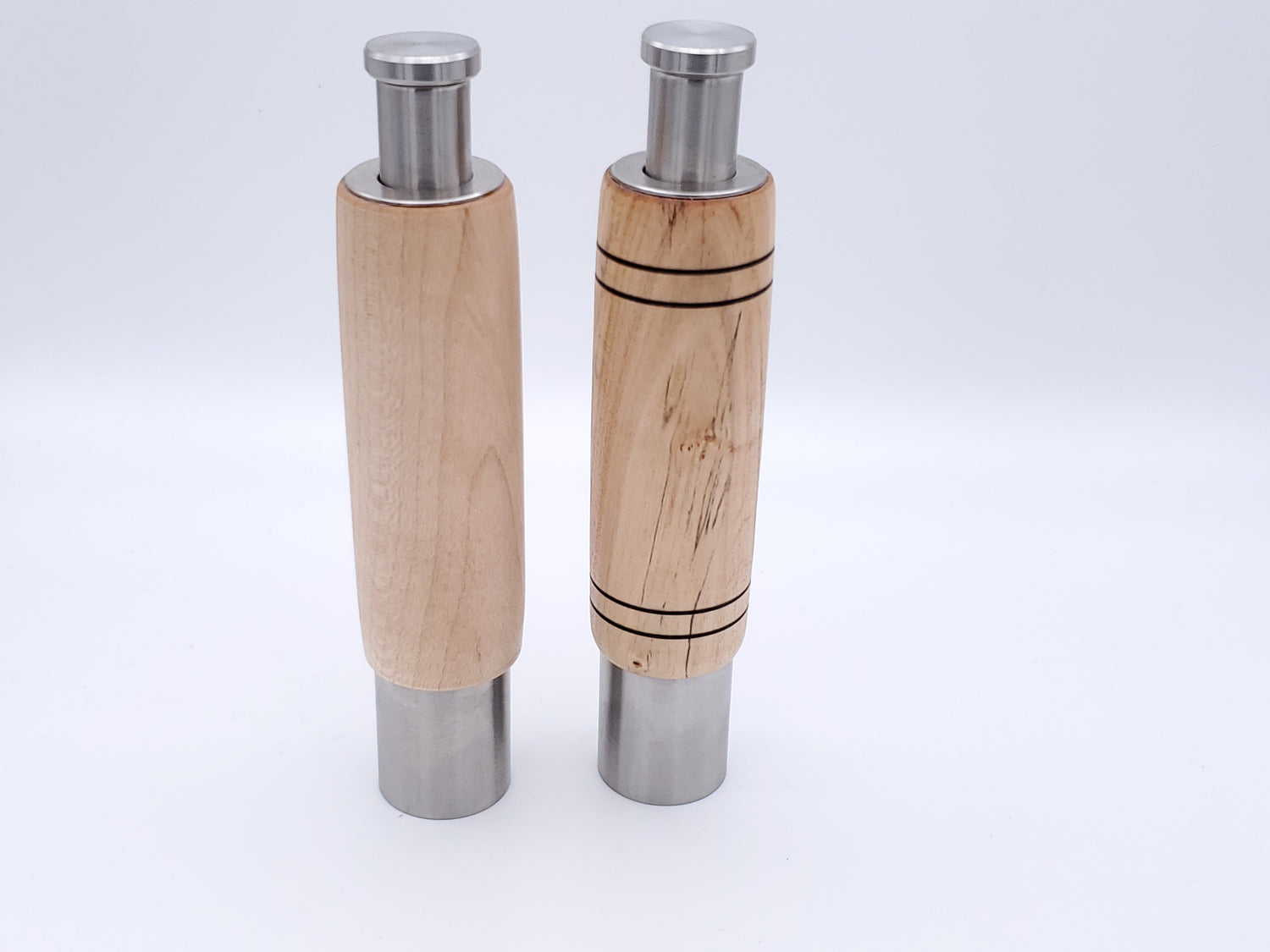 One-Handed Peppermill/Grinder Set for salt & pepper || Maple image 0