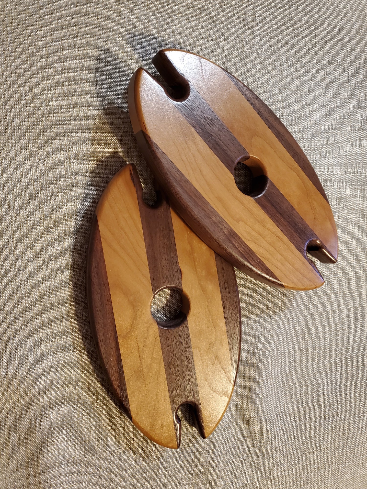 Wine Display Caddy Cherry & Walnut image 0
