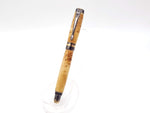 Classic Elite2 24k Gold & Gun Metal Fountain Pen | Yellow Cedar Burl Hardwood image 5