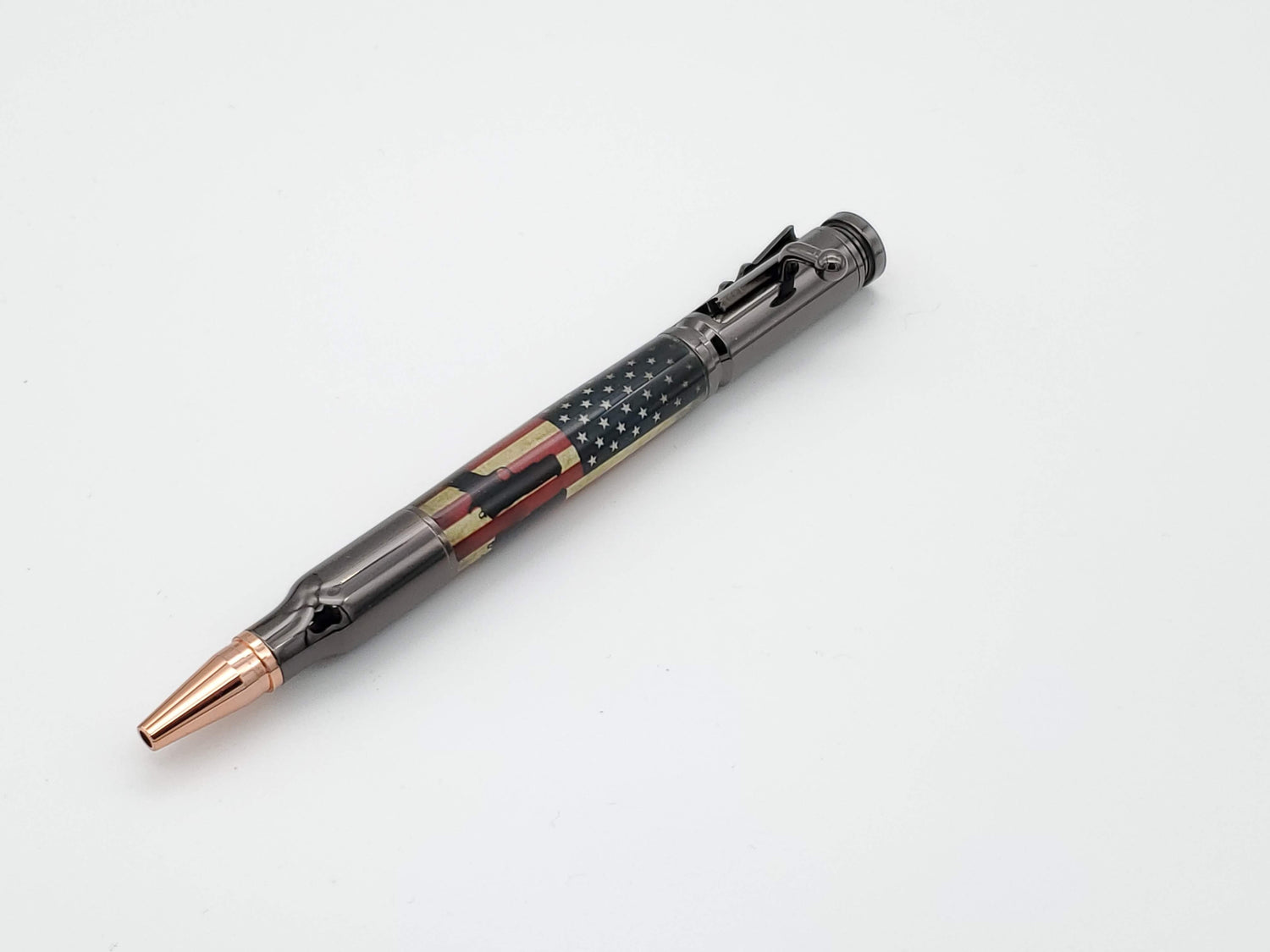 Bolt Action 30 Cal Ballpoint Pen 1911 Handguns in Gun Metal Finish image 0