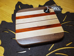 Trivet- Walnut, Maple, Padauk image 0