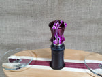 Exotic hardwood and acrylic bottle stoppers made with stainless steel image 2