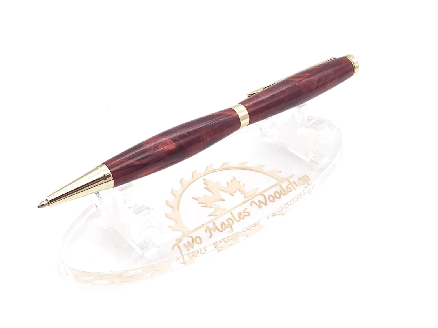 Magma Red Acrylic Ballpoint Twist Pen image 0