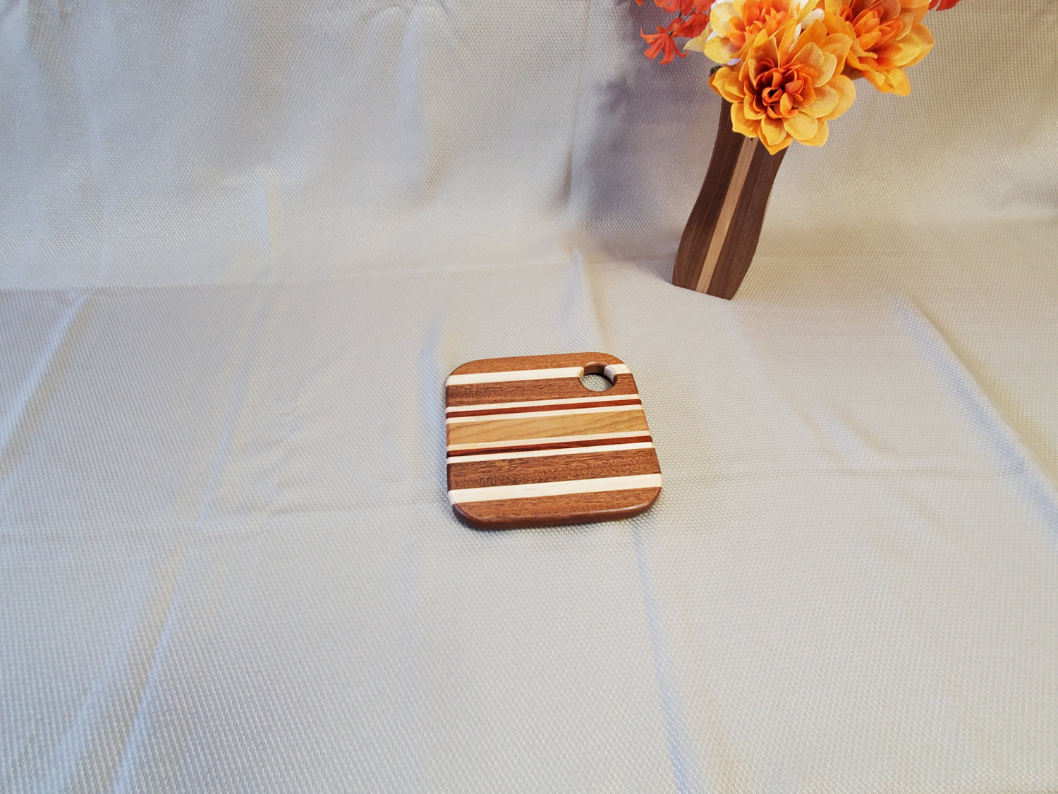 Trivet- Mahogany, Maple, Padauk image 0
