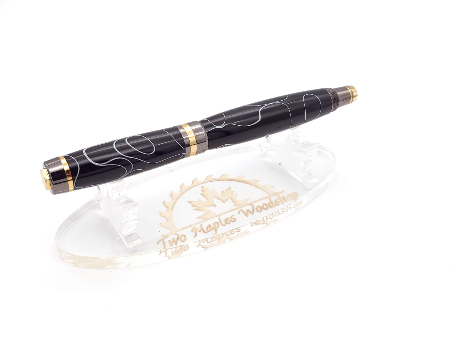Classic Elite2 24k Gold & Gun Metal Fountain Pen image 2