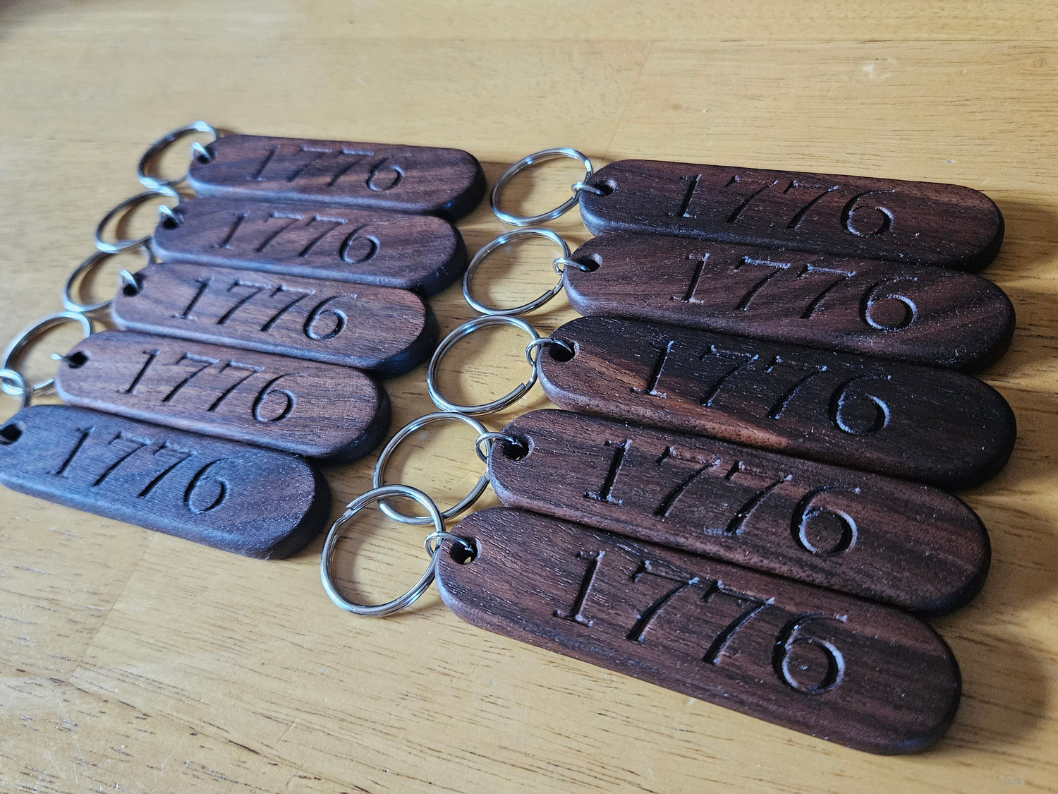 Hardwood Keychains