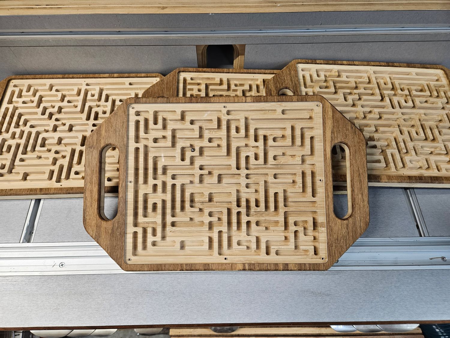 Bamboo Marble Maze 15" × 9.25"