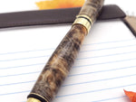 Premium Classic 24k Gold Fountain Pen | Rare Buckeye Burl Hardwood image 3