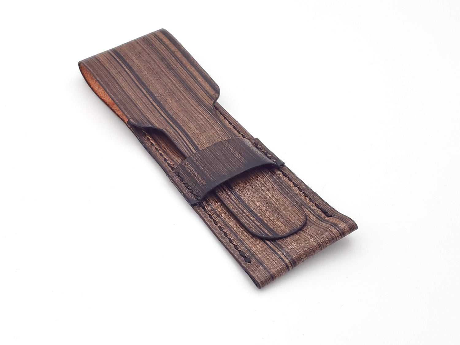 Full Grain Leather Pen Sleeves- Walnut image 1