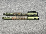 Semi-Auto Bolt Action Ballpoint Pen with Triple Dyed Maple Burl image 0