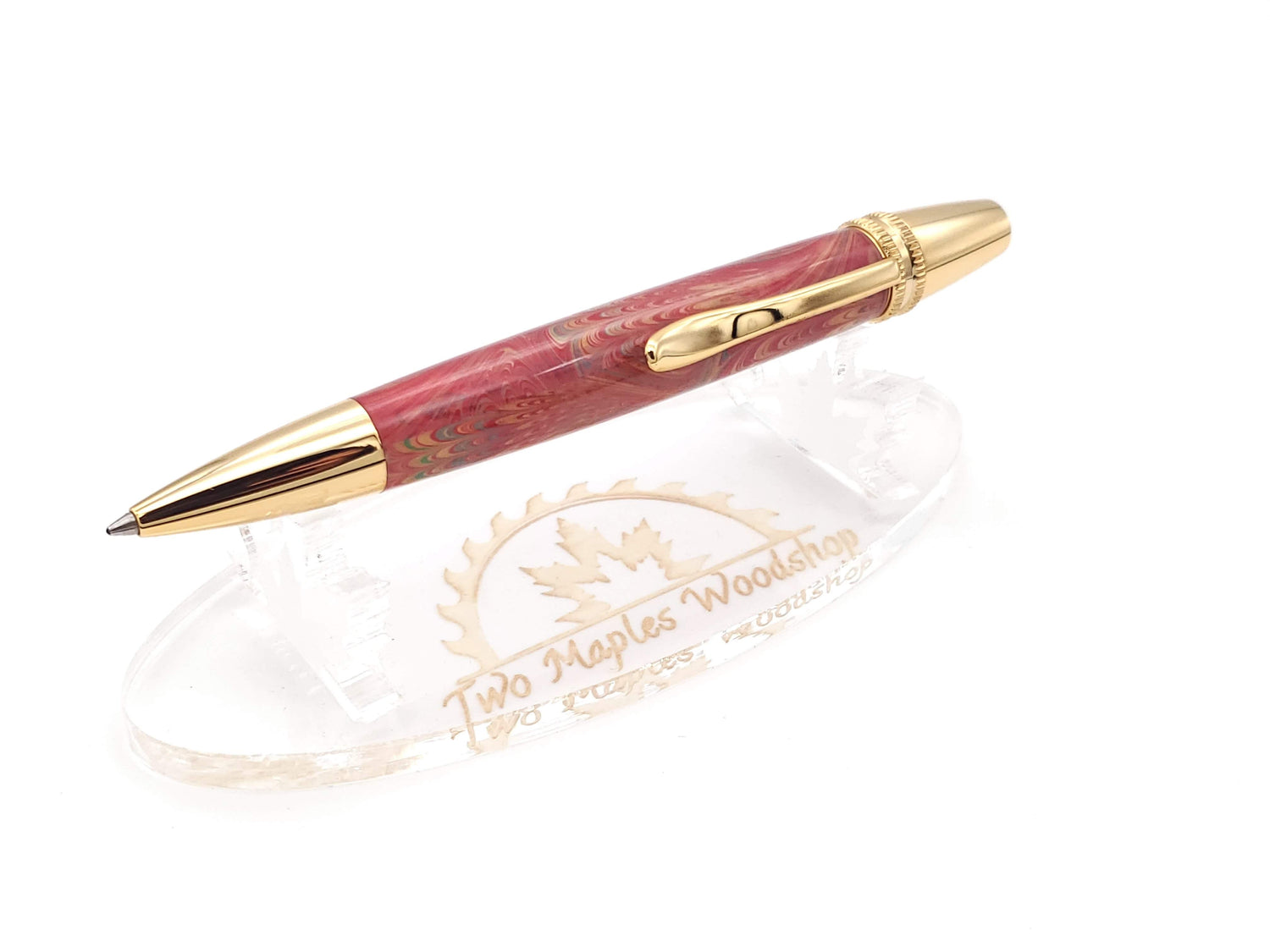 Polaris 24k Gold Ballpoint Pen | Custom Acrylic Resin image 0