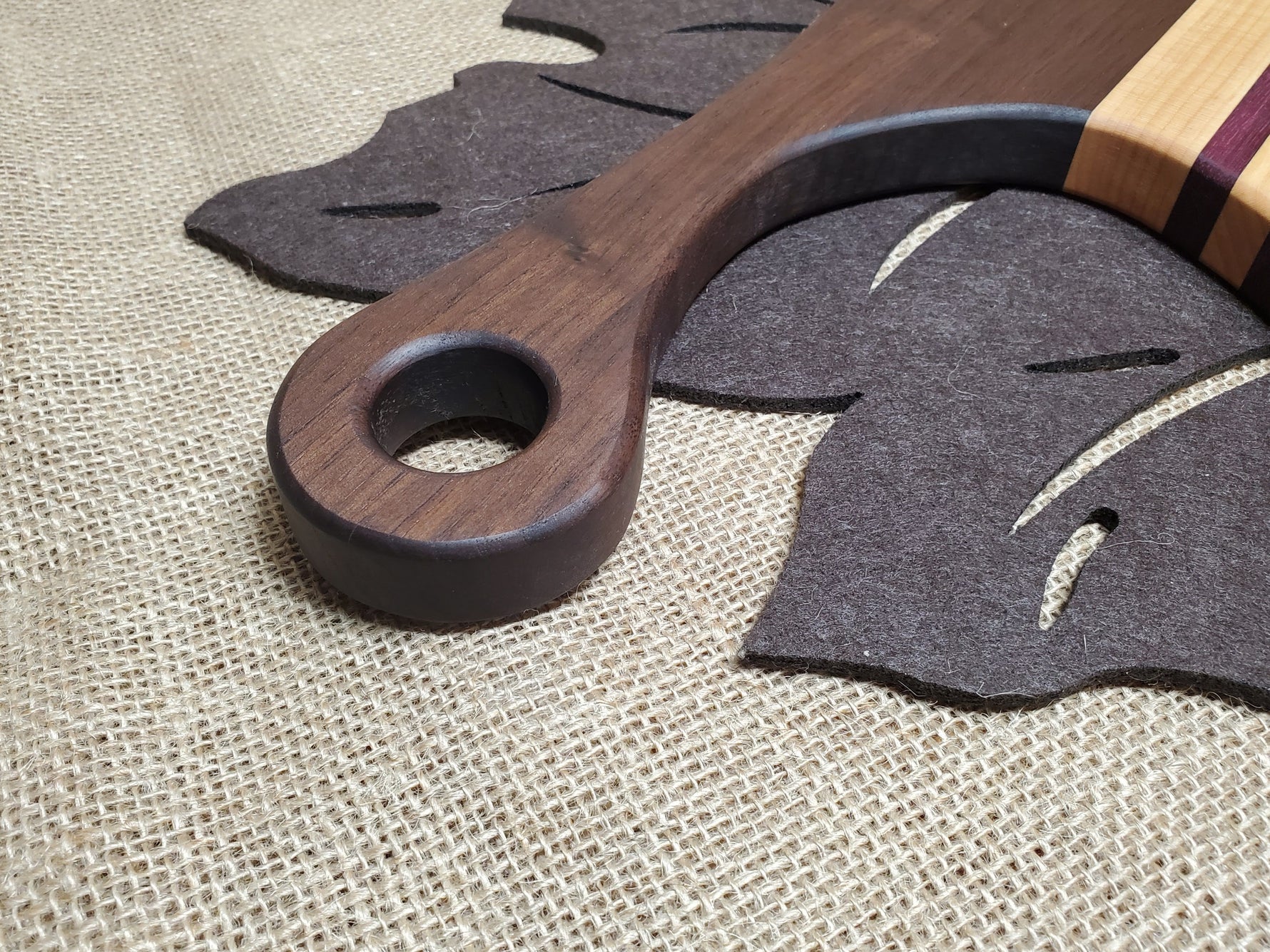 Walnut, Maple, & Purpleheart Serving Board / Cutting Board image 4