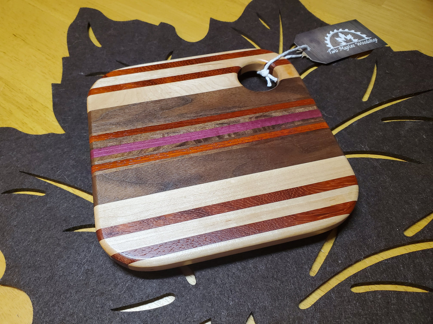 Trivet- Maple, Walnut, Padauk, Purpleheart image 0
