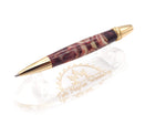 Polaris 24k Gold Ballpoint Pen | Crimson & Cream Acrylic Resin image 6