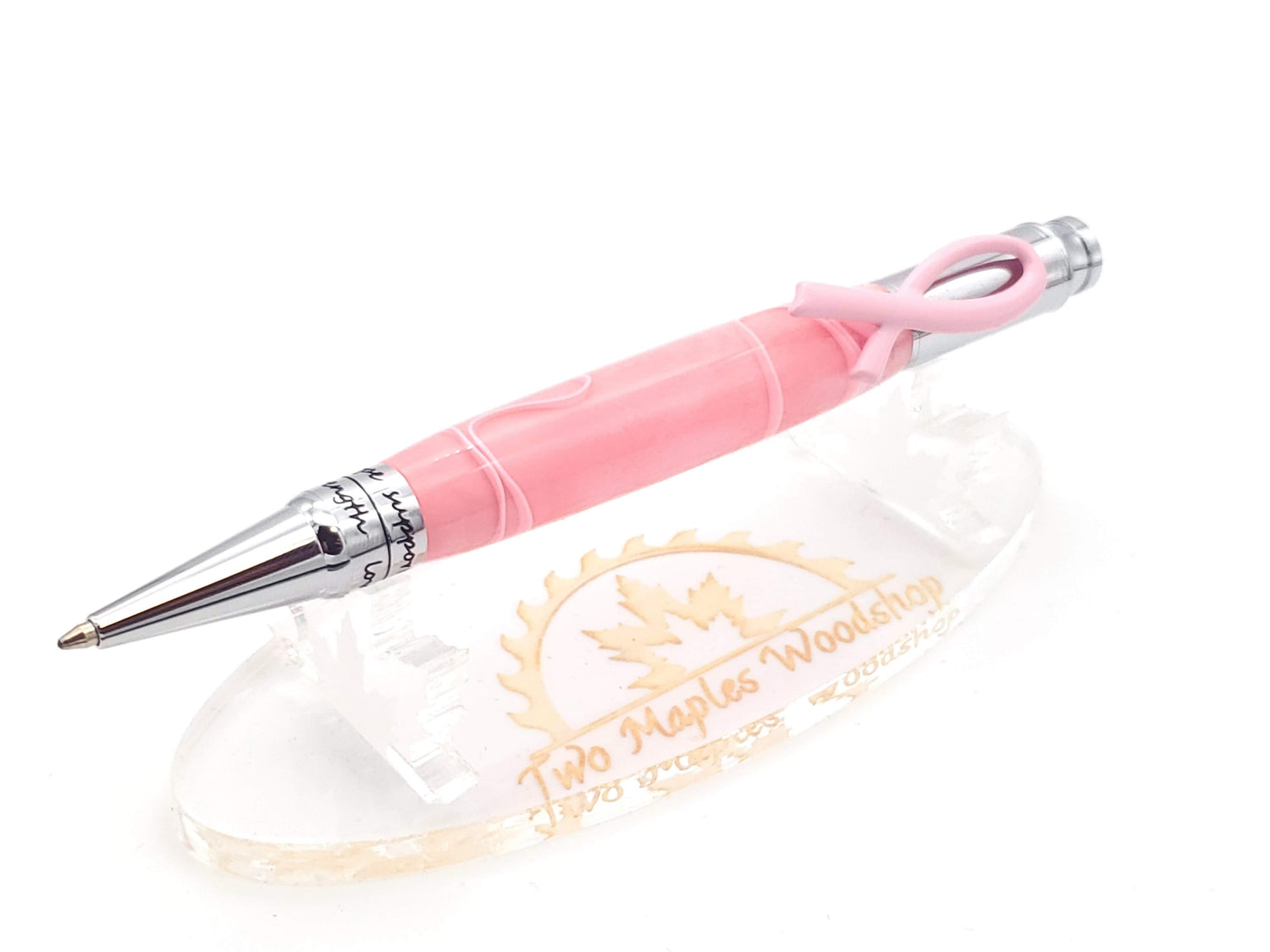 Hope Breast Cancer Pen- Pink Swirl image 2