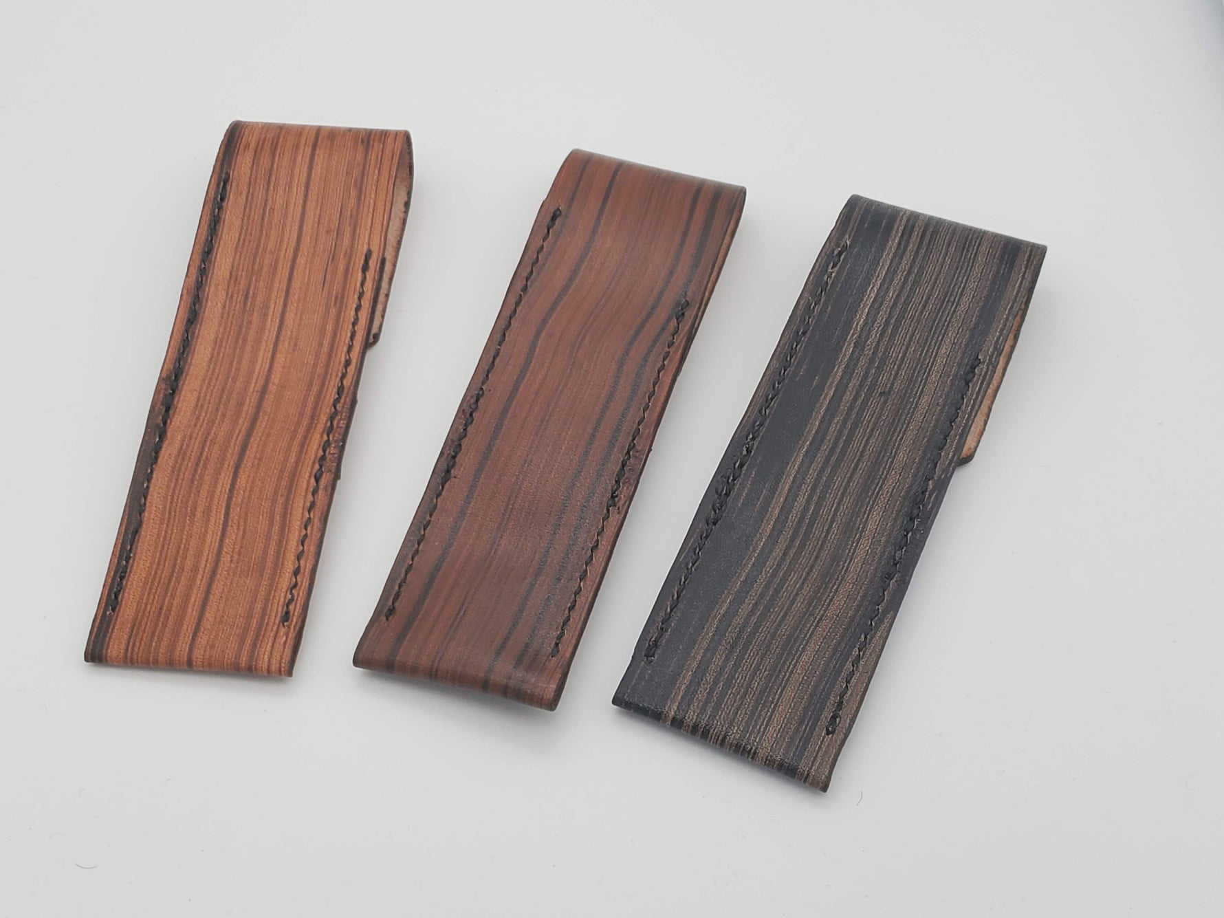 Full Grain Leather Pen Sleeves- Redwood image 6