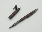 Mini Keychain Pen with Triple Dyed Maple Burl image 1