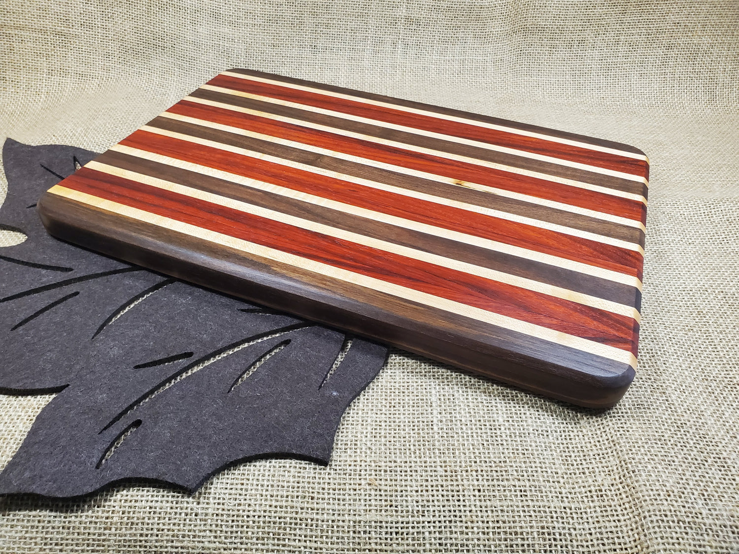 Walnut, Padauk & Maple Cutting Board image 2