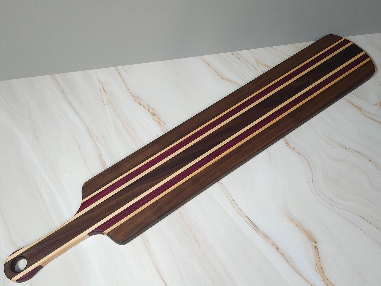 Walnut, Maple & Padauk Charcuterie Paddle Board image 0
