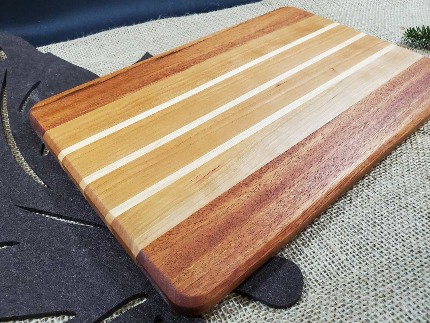 Mahogany, Cherry & Maple Cutting Board image 2