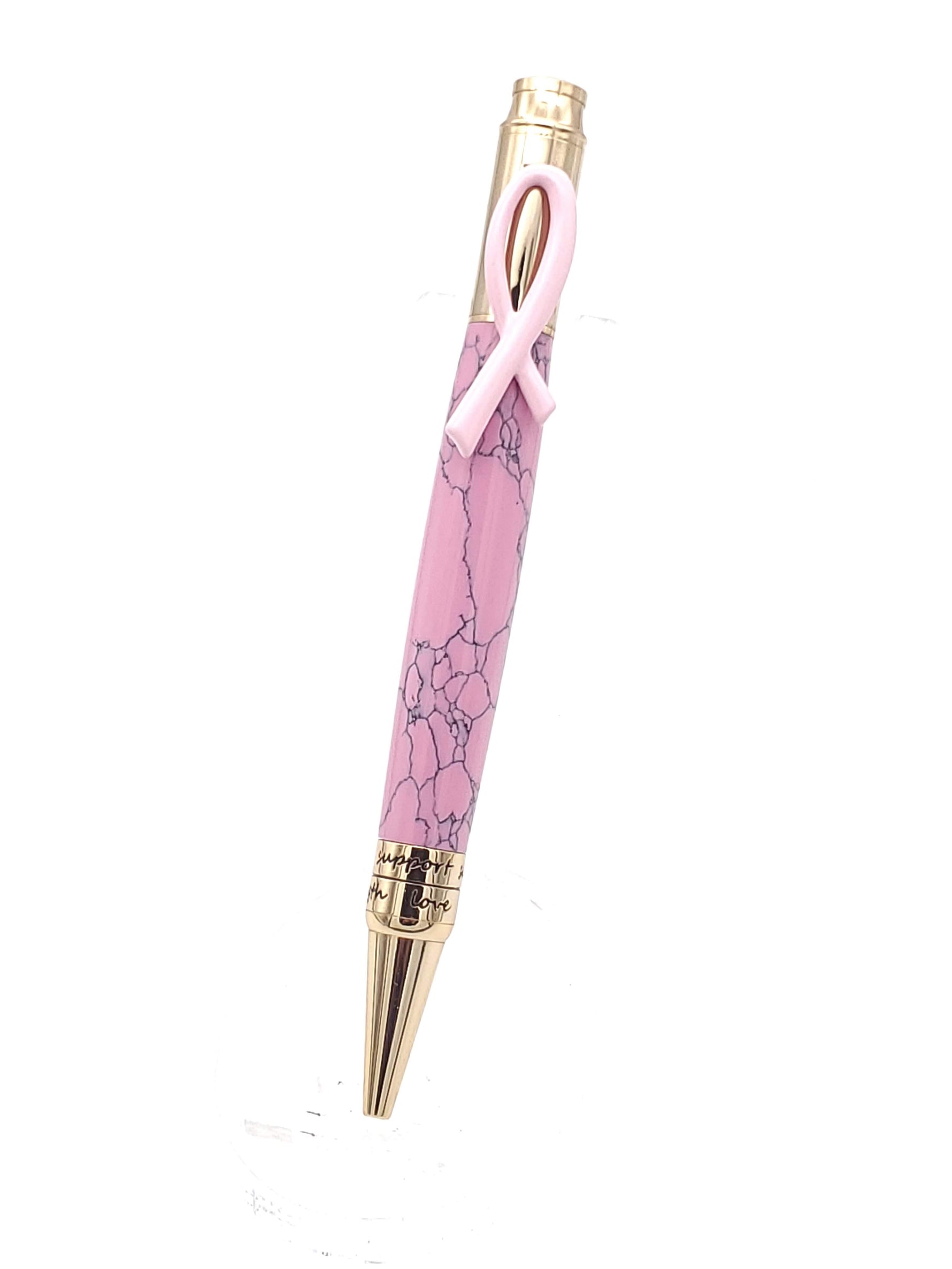 Hope Breast Cancer Pen- Pink Marble image 3