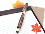 Premium Classic 24k Gold Fountain Pen | Rare Buckeye Burl Hardwood image 5