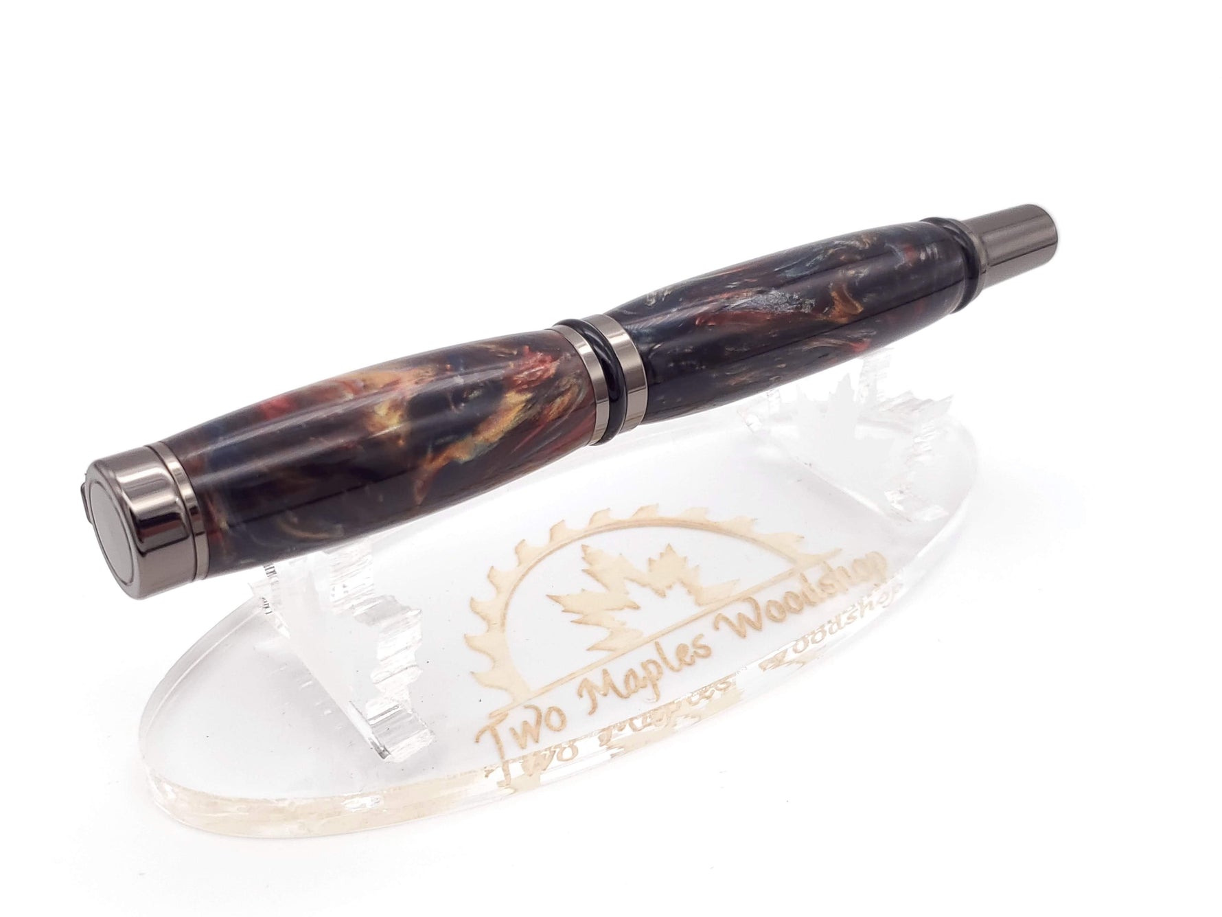 Cameron Fountain Pen in Gun Metal Finish image 8