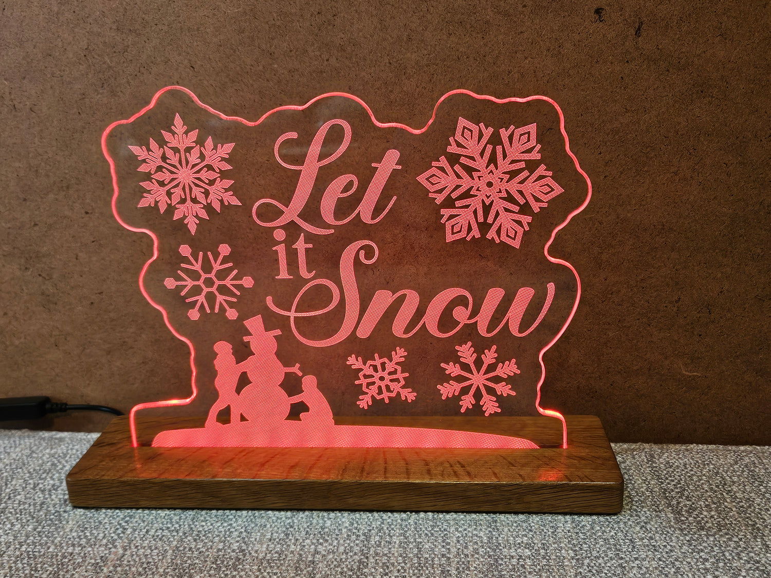 Let It Snow LED Sign image 3