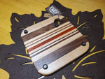 Trivet- Walnut, Maple & Padauk image 1