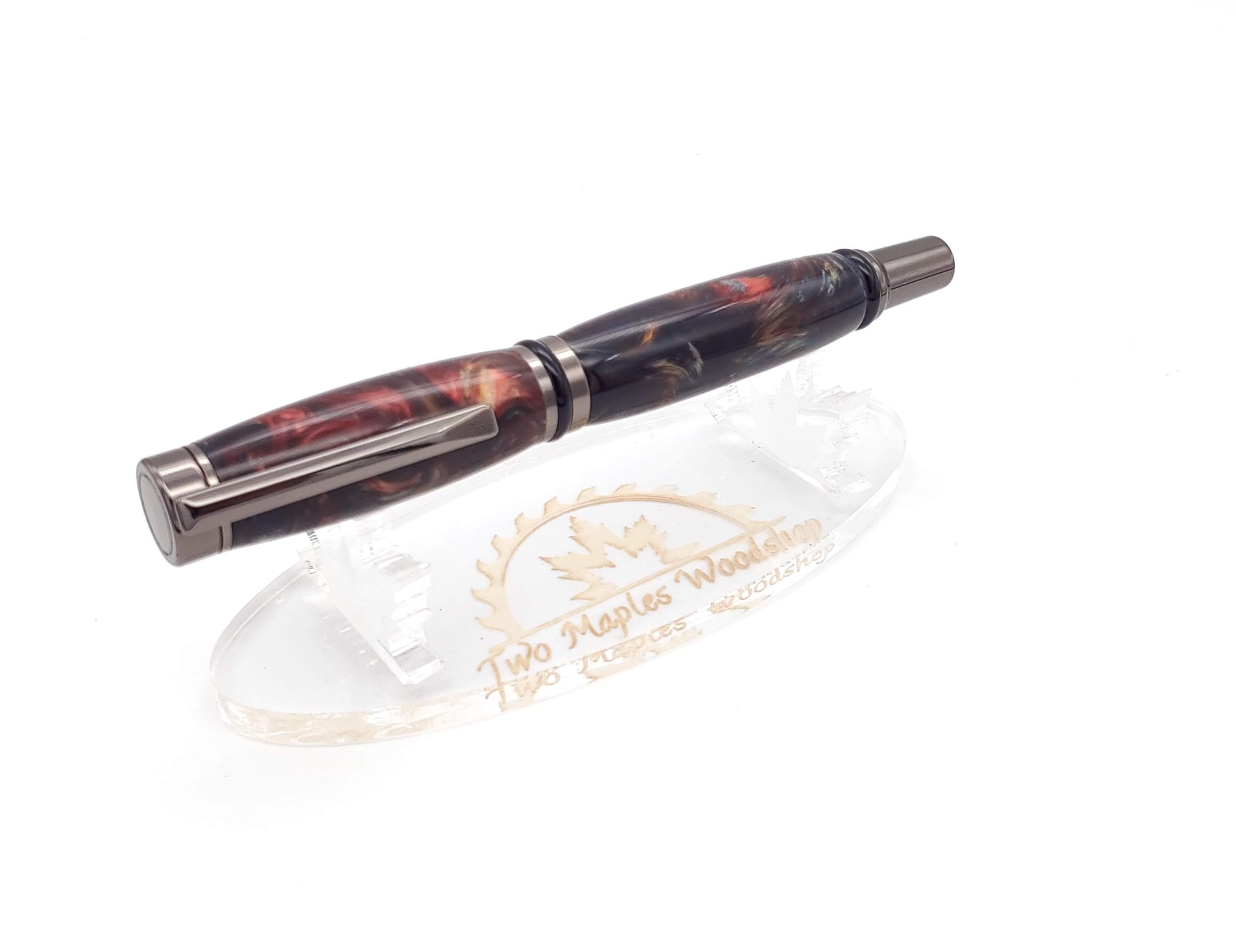 Cameron Fountain Pen in Gun Metal Finish image 7