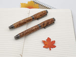 Fountain Pen & Rollerball Set | Black Ash Burl Virage Gun Metal image 9